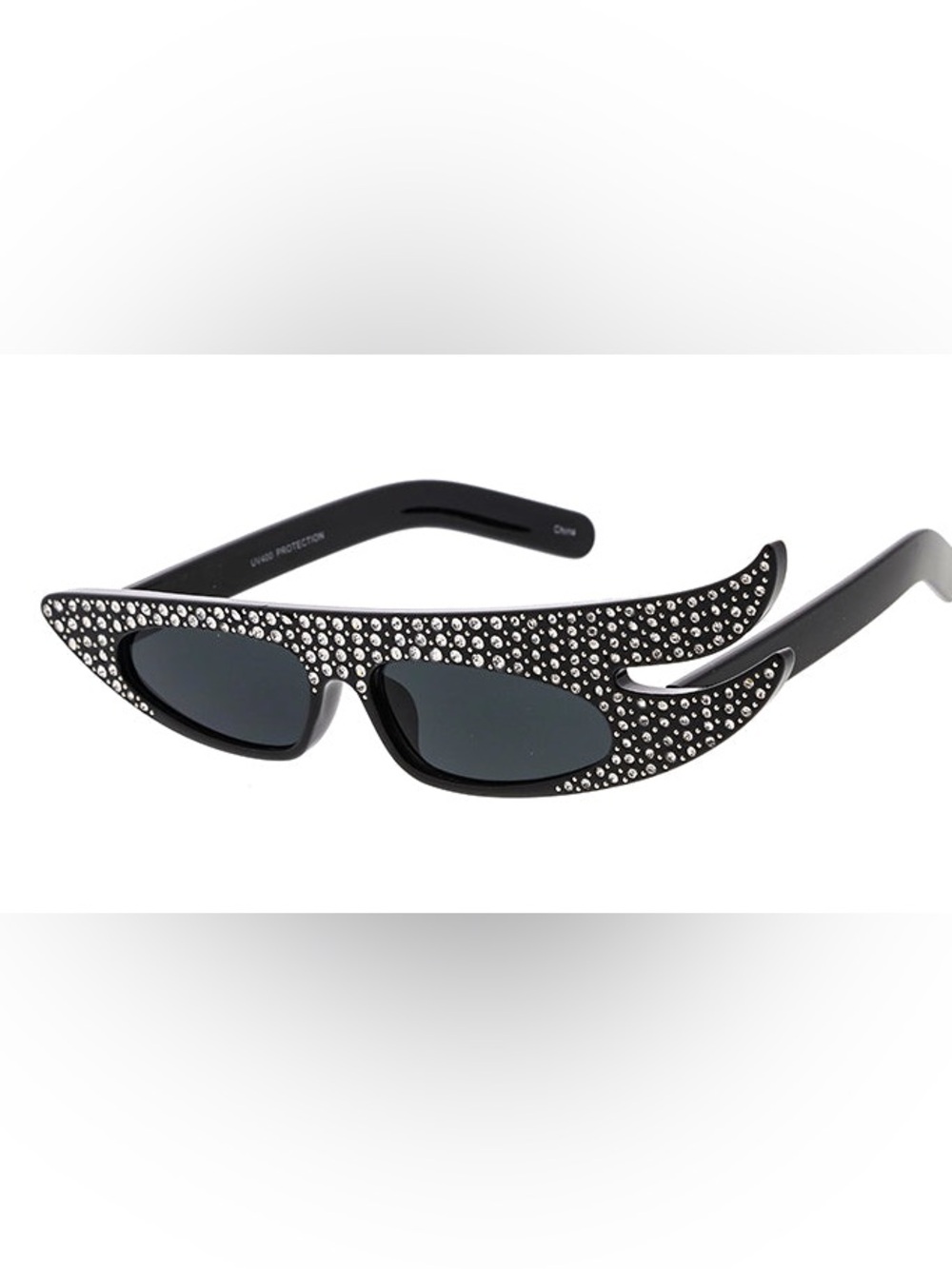 NWT Retro Rhinestone Plastic Sunglasses